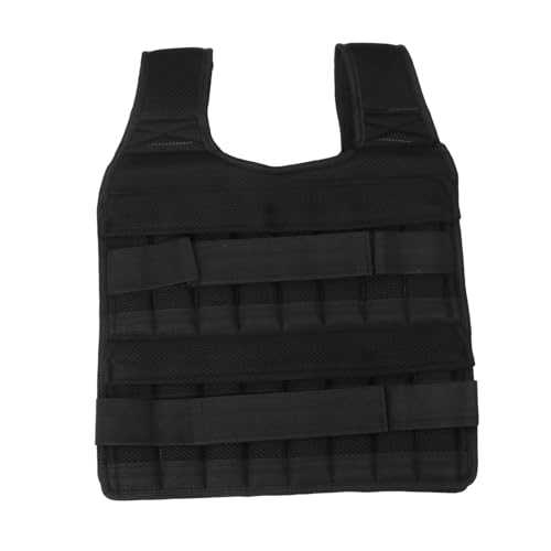 OHPHCALL Adjustable Sports Weighted Vest for Fitness and Running Training Lightweight Vest for Weight Loading Sleeveless Workout Equipment for Men and Women Black