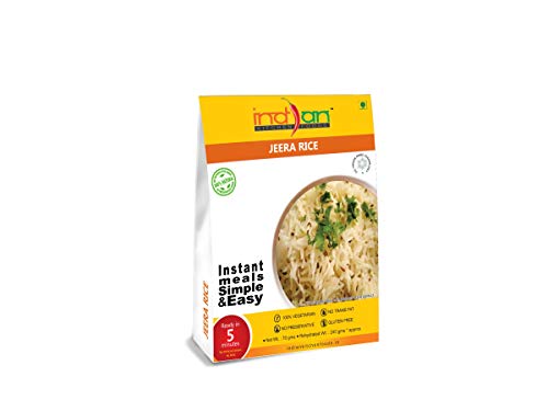 Image of Indian Kitchen Foods Freeze Dried Gluten-Free Ready to Eat Food | Instant Vegetarian Meal - Dal Rice Combo (2xJeera Rice, Dal Fry and Dal Makhani), Pack of 4