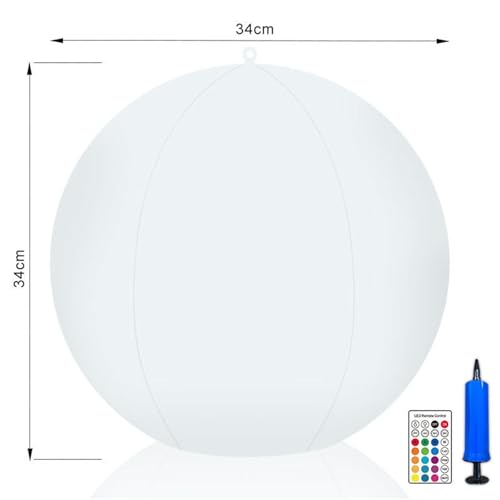 Éclairage de jardin RVB télécommandé étanche en PVC pour piscine - 4