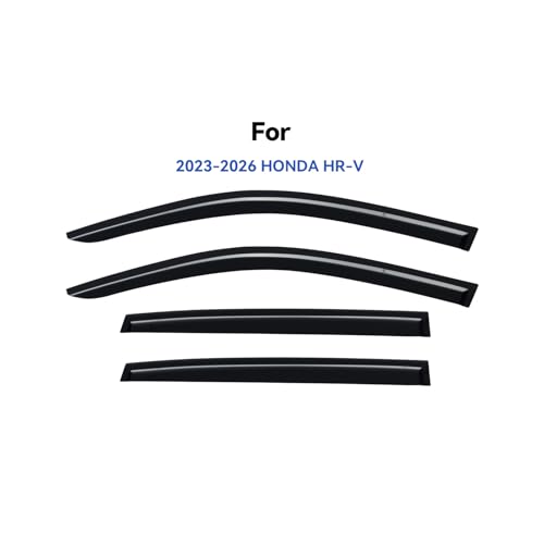 Image of Window Visors Rain Guards for 2023 2024 2025 2026 Honda HR-V, Out-Channel Window Vent Wind Deflectors Visors Shades for 23 24 25 26 HRV