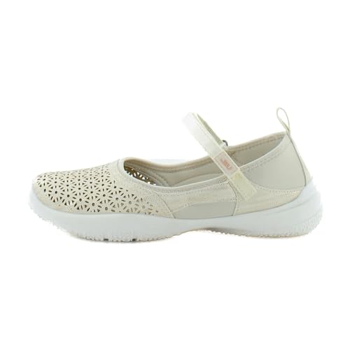 Jambu Dandelion Women's Casual Cream Shimmer Size 6.5 M2