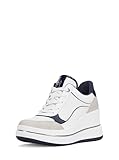 Michael Kors Women's Emmy Wedge Trainer, Solid Color Block/Dress Blues, 9.5