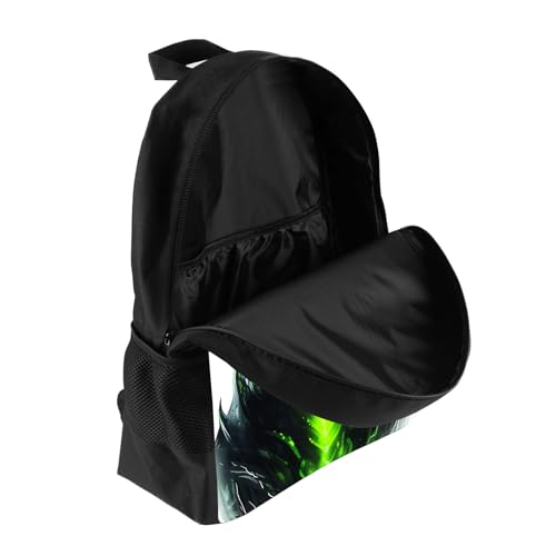 Kids Dragon Backpack Cool Dragon with Green Lava School Backpack for Boys Girls Teens Adults, Water Resistant Bookbag for Elementary Middle High School Students 17 Inch4
