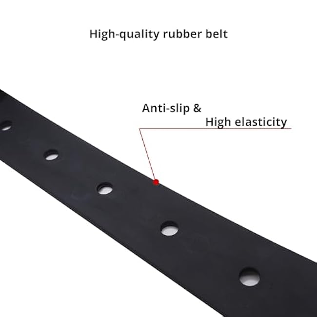 Rubber Diving Weight Belt with Marseillaise Stainless Steel Buckle - Freediving, Scuba Dive, Spearfishing Weight Belt