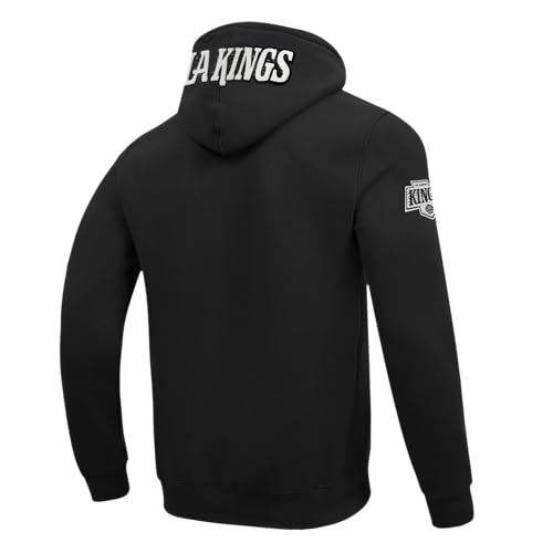 Pro Standard MENS NHL LOS ANGELES KINGS CLASSIC CHENILLE PULL OVER HOODIE BLACK L by Pro Standard - Used condition - Image 2