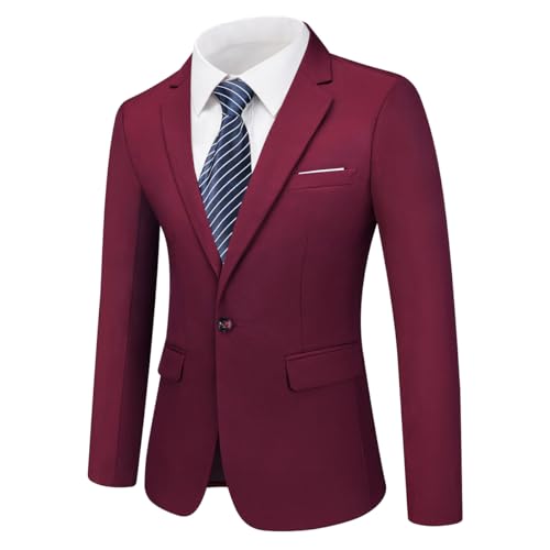 Rogers & Morris Suits for Men Slim fit 3 Piece Solid Essential One Button Suit Set Blazer with Pants and Vest3