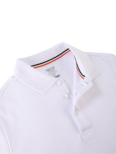 Smith's American Boys' S/S Polo Shirt - White, 18-20 Husky2