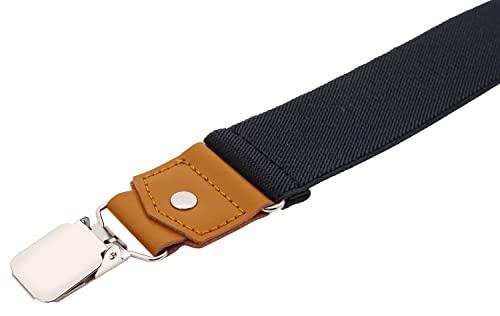 Image of Suspenders for Men Y Back Adjustable Elastic with Strong Clips 47 Inches