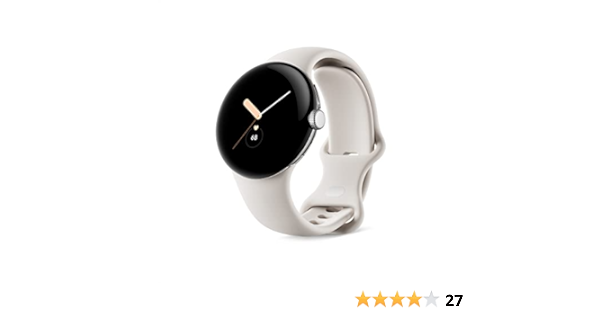 Google Pixel Watch 41mm Polished Silver Stainless Steel Case with