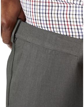 Image of Haggar Men's Cool 18 Pro Classic Fit Flat Front Casual Stretch Performance Golf Pant - Regular and Big & Tall