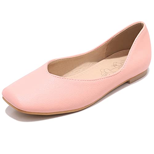 Flats Womens Foldable Ballet Closed Toe Pumps