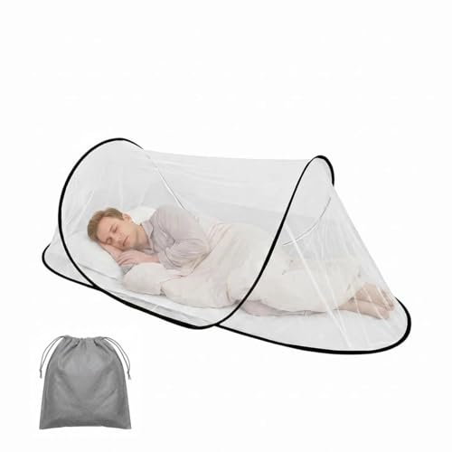 Pop Up Moskitonetz 200 x 80 x 56 cm Faltbares Mückennetz Reise Moskitonetz Bett Tragbares Mückennetz Bett für Zuhause Reisen Outdoor Camping