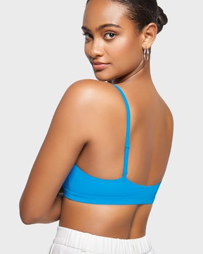 Image of INLYRIC Women's Inbarely Bralettes Cami Bras No Underwire Wireless Seamless Unlined Comfort Sports Bra