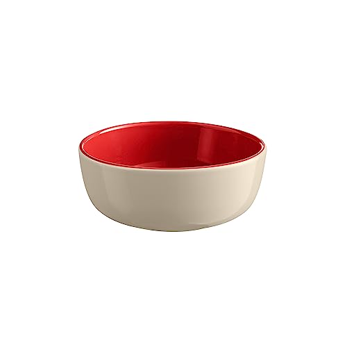 EVERYDAY COLLECTION BY EMILE HENRY 6.25|0.75 qt Ceramic Cereal bowl, Rouge & Cream