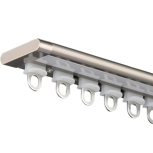 Riel invisible de techo de aluminio en elegante acabado champán 2