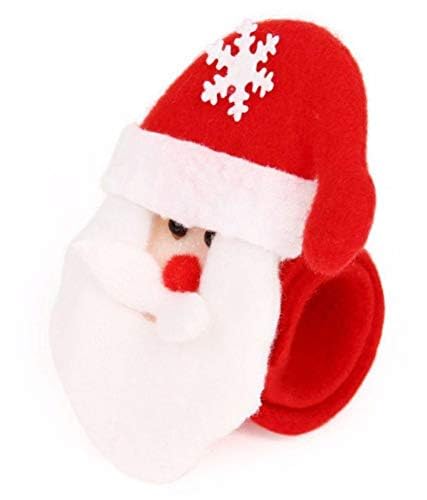 GenericHimanshu Trading Santa Claus Claps Wrist Band Christmas Accessories for Kids Christmas Decorations Items Santa Claus Bracelet Gifts for Kids Pack Of 1