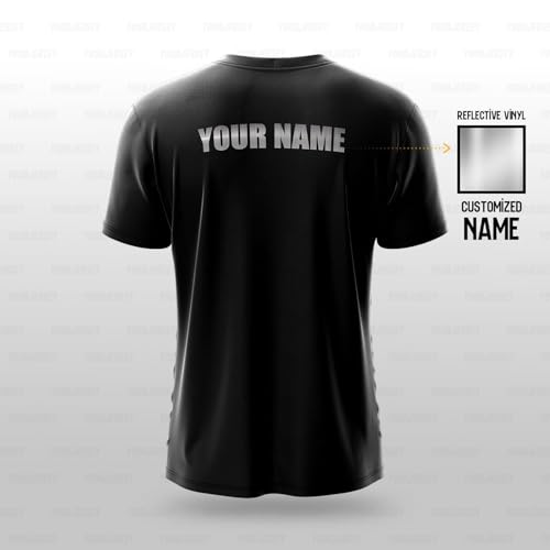 Image of YOURJERSEY Custom Sports Jersey for Men & Kids | Add Player Name | Personalised Cricket /Football /Badminton T-Shirt | Custom Team Jersey