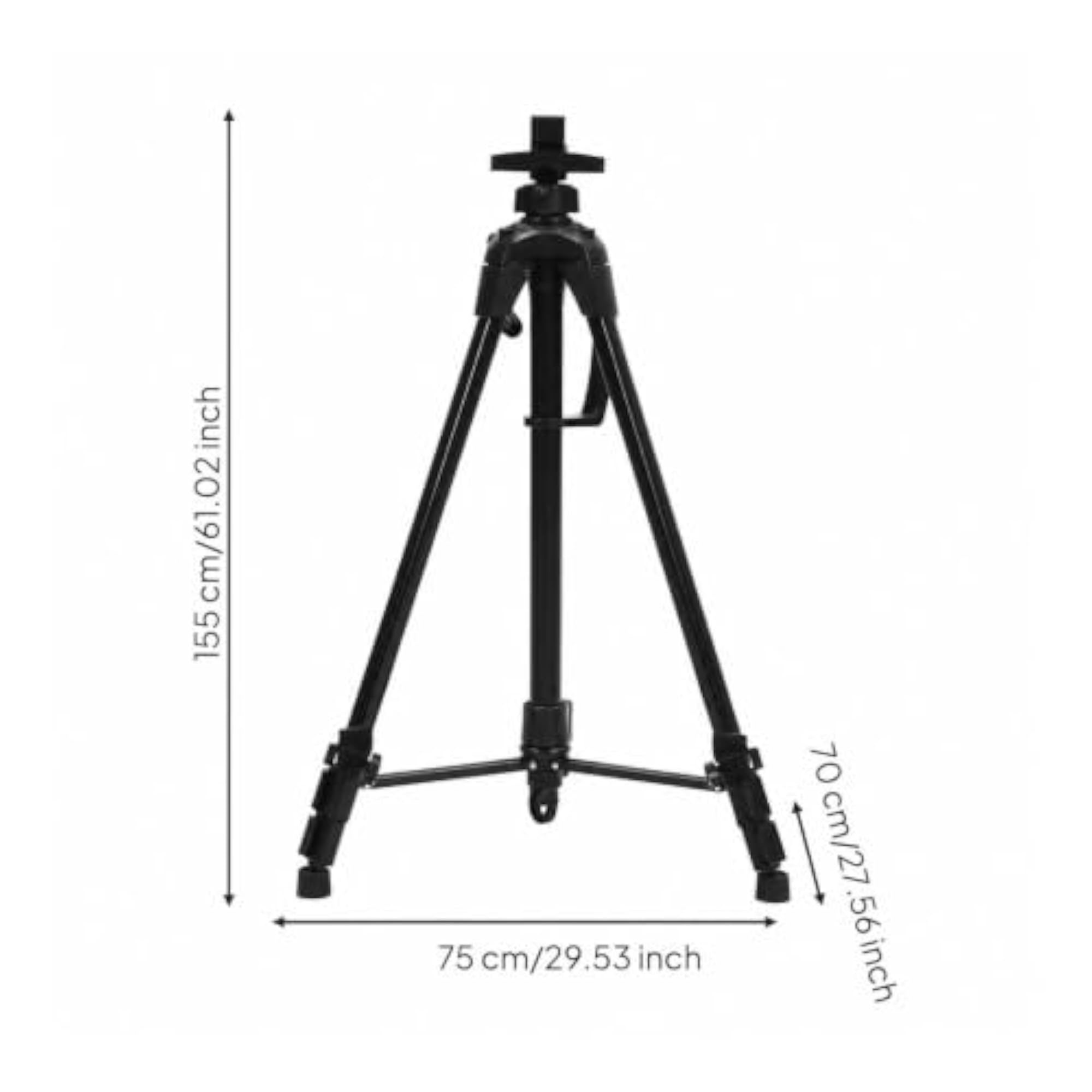 Black Folding Tripod Easel Stand for Artists