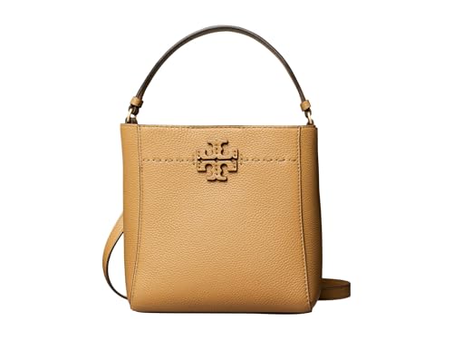 Tory Burch Women's Mcgraw Small Bucket Bag, Tiramisu, Brown, One Size