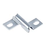 50 Pack Wall Clamp and Central Hanger for Wire Mesh Cable Tray, U Shaped Fixing Clamps Splicer Cable Coupler Fit for 4mm-6mm Wire Rod, Galvanized Steel