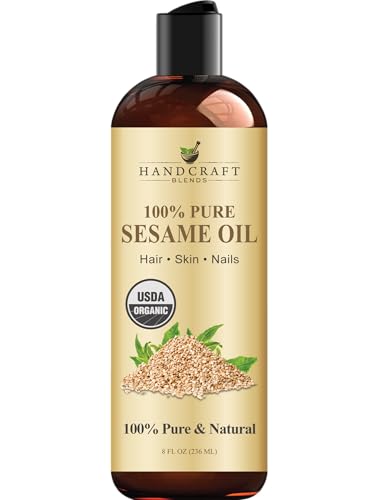 Handcraft Blends Organic Sesame Oil - 8 Fl Oz - 100% Pure and Nat...