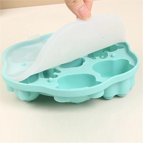 Moule à glace en silicone ourson jaune avec couvercle hermétique - 5