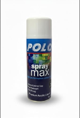 Image of Polo Spray Paint for Metal,Wood,Walls and Automotive Cars,Bikes(Multipurpose)|Quick Drying|Durable|400ml (White)