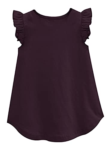 Image of A.T.U.N. (All Things UBER Nice) Girl's Polyester Regular Fit Solid Round Neck Knee Length Regular Top