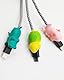 UYRVAPE 6pcs Kabelschutz Tiere Beißen, Niedlich Ladekabel Schoner Tier Panda Hai Tiger Ente Igel Ladekabelschutz Tier Set für die Meisten Mobiltelefone und iPad-Ladegeräte