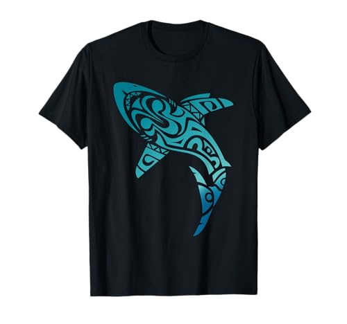 Hawaii Tribal Shark Chemise hawaïenne Amoureux de Requin T-Shirt