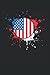 American Flag - Paddle Ping Pong Table Tennis USA Flag: A Journal Size (6 x 9 inches) Notebook | Diary | Planner with 120 Dot Grid Pages