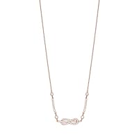 Emporio Armani Women's Rose Gold Brass Sentimental Necklace, One Size