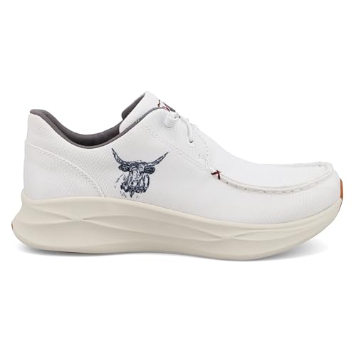 Image of Twisted X Women's Women's Feather X&Trade; Casual Shoes Moc Toe - WCAU010 7 1 /2 M US Black /White