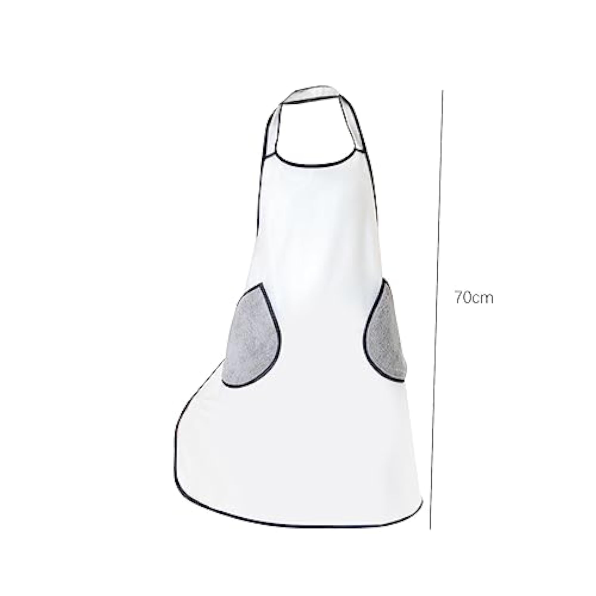 Cooking Apron with Hand Wipe Pockets, Sturdy Oil Proof BBQ