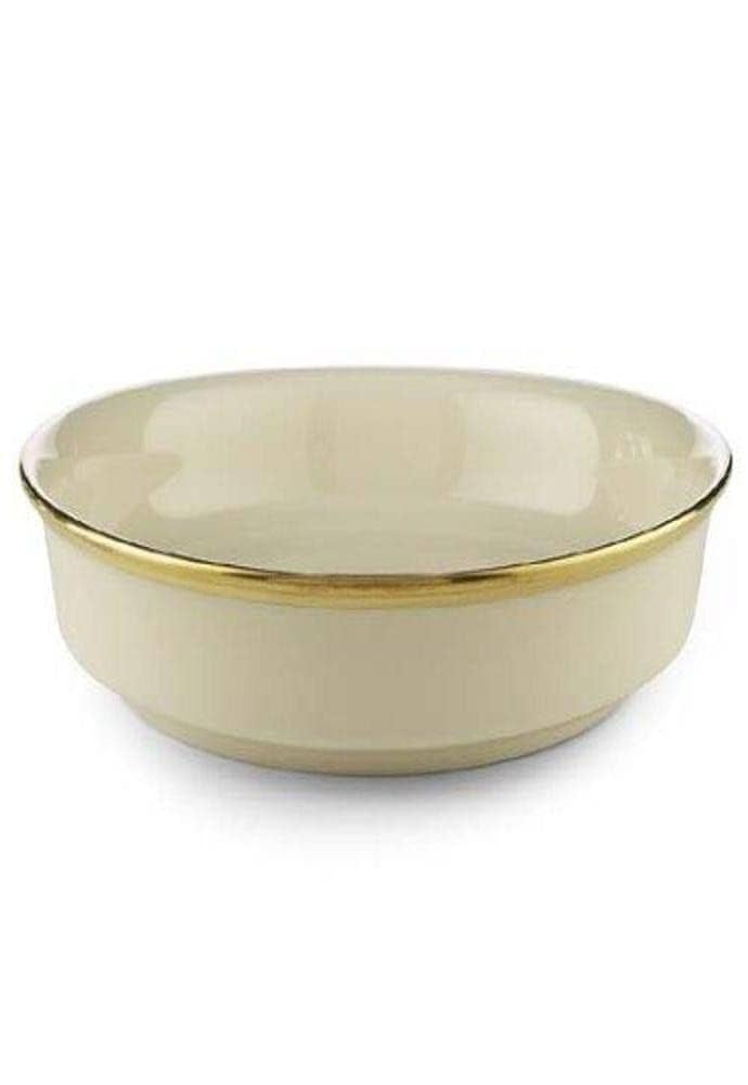 Amazon.com | Lenox Eternal Gold Banded Ivory China 8-Inch