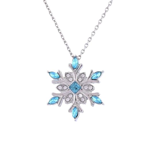 Collier pierres naturelles flocon de neige pour illuminer vos tenues de réveillon