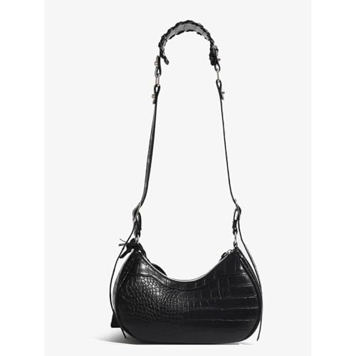 Women's Glossy Y2K Retro Hobo Bags Set PU Leather Underarm Purses Clutch Shoulder Handbags With Coin Wallets3