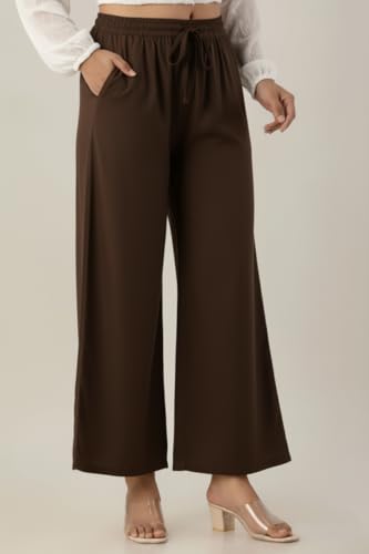 Image of Moirai Super Soft Viscose Rayon Palazzo Pants for Women Relaxed & Regular Fit Solid Palazzo for Women & Girls Casual Ethnic Wear