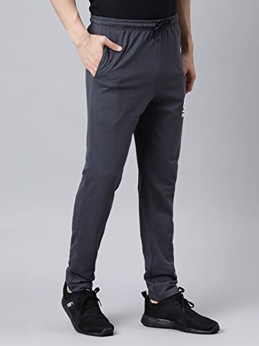 Image of Chennis Men 100% Cotton Regular Fit Elasticated Track Pant
