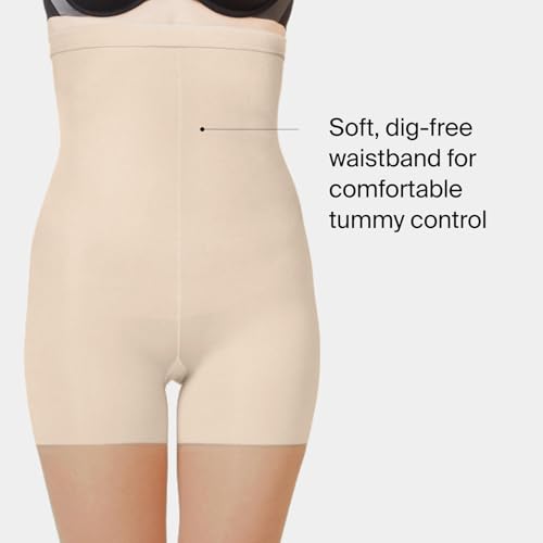 Image of SPANXshape High-Waisted Mid-Thigh Sheers - Comfortable Tummy Control Shapewear - Sheer Pantyhose - No Visible Panty Lines
