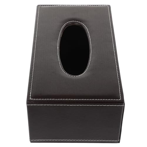 GALPADA 復古典雅レザー製ティッシュボックス 大容量マグネット式ティッシュホルダー ビジネス 家 レストラン用ナプキン収納ケース