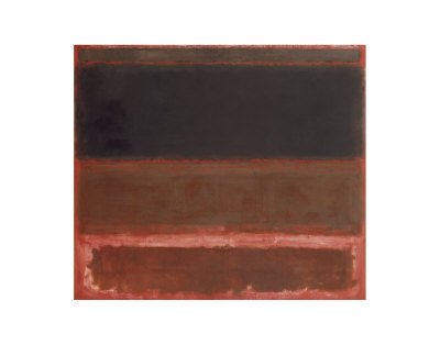 Peinture à l'huile Four Darks in Red 1958 Mark Rothko tableau moderne abstrait 36x48