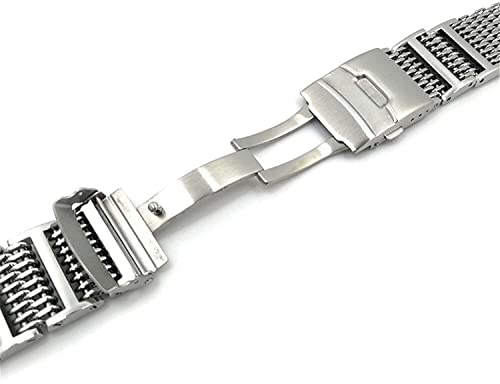 Bracelet solide en acier inoxydable maille 20mm finition premium - 3