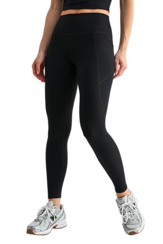Mono B Venice Cloud Light Sculpt High-Waisted Leggings | 25 Inseam Black (M)