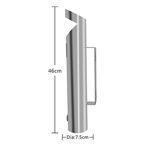 Cendrier mural inox extérieur de qualité supérieure avec serrure clé - 8