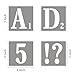 REOLAN 3 Inch Letter Stencils for Painting - 42 Pack Scrabble Alphabet Letters Numbers Templates with Signs for Painting, Reusable Scrabble Tiles Stencils for Chalkboard Wood Crafts & Wall Decor