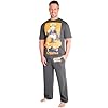 NARUTO Pajama Set for Men Teens, M-3XL, Anime Lounge Set with T Shirt, Pajama Pants, Soft Sleepwear PJs, Gifts for Men