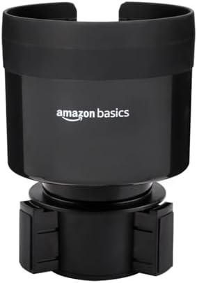 Amazon Basics Car Cup Holder Expander Adjustable Base, Secure Fit...