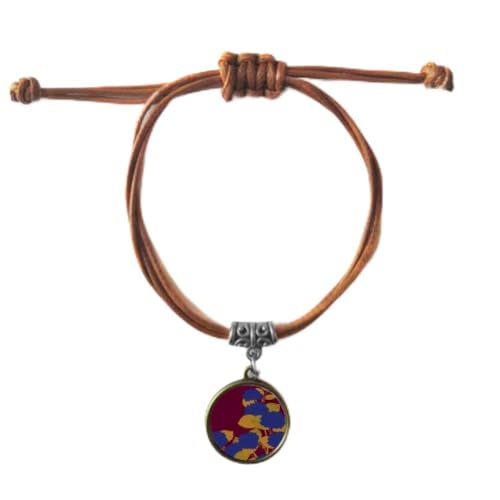 Bracelet Japonais en Cuir Or et Bleu - Ensemble Couple DIYthinker