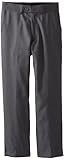 Isaac Michael Big Boys' Solid Dress Pants, Charcoal, 10